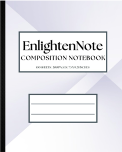 Lilac Purple EnlightenNote Composition Notebook Resources for Students on Amazon
