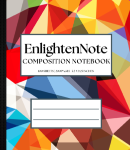 Multicolor Prism EnlightenNote Composition Notebook Resources for Students on Amazon